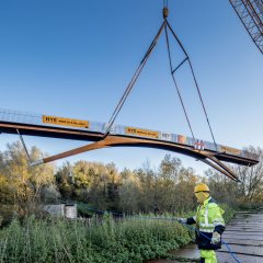 Fiets- en wandelbrug verbindt abdij van Hemiksem met Schelle 