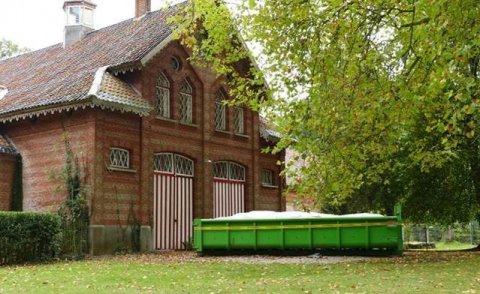 Eerste werken aan remise en kasteel Hof Ter Laken 