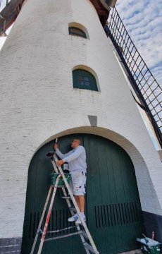 Windmolen Gierle weer oogverblindend mooi