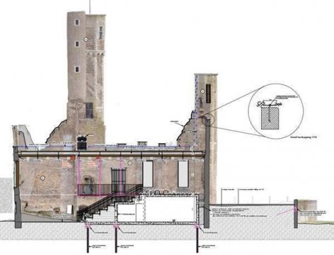 Restauratie kasteelruïne Ter Elst ligt op schema